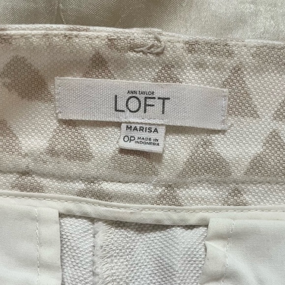 LOFT Marisa Geometric Women's Cropped Riviera Pants - Picture 5 of 7